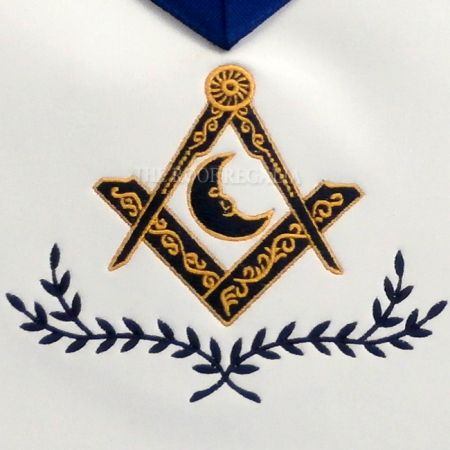 Blue Lodge Officer Apron Gold Blue #6
